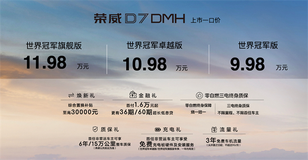 中国混动问鼎世界之巅，荣威DMH双车正式上市